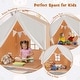 preview thumbnail 6 of 8, Costway Kid's Play Tent Toddler Playhouse Castle Solid Wood Frame with - See Details
