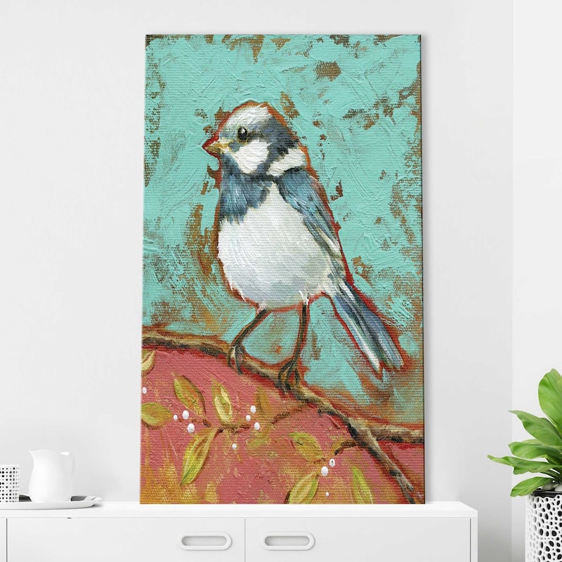 "Bright Bird I" by Carol Robinson Print on Canvas