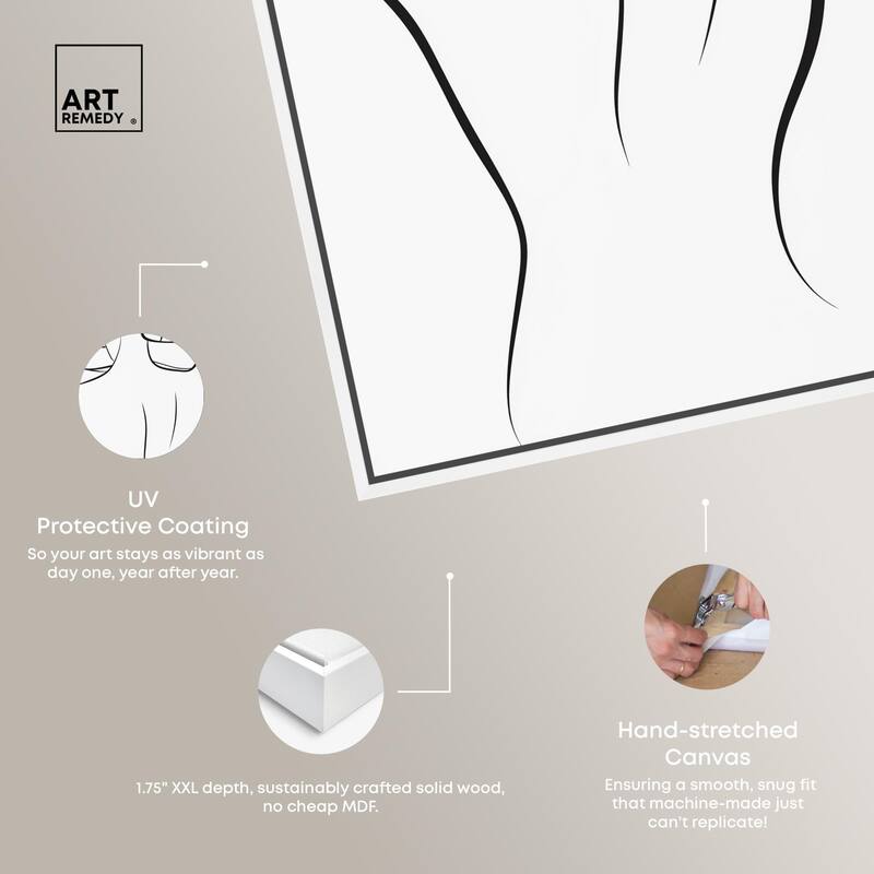 Woman in Contour II Canvas by Art Remedy
