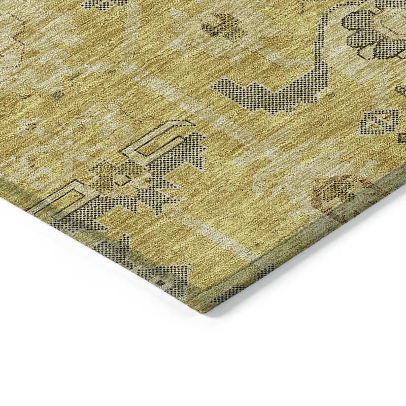 HomeRoots Oriental Traditional Rectangle Outdoor Rug