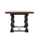 preview thumbnail 13 of 28, Eleanor 78-inch Oak Dining Table with Turned Leg Trestle Base by iNSPIRE Q Classic