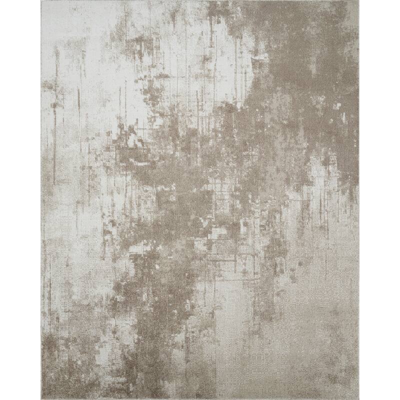 Machine Washable Liam Rug - 7'10" x 10'0" - Beige/Brown