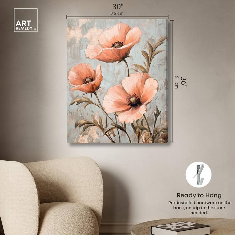 Artistic Blooms Canvas by Art Remedy, Gallery Wrapped