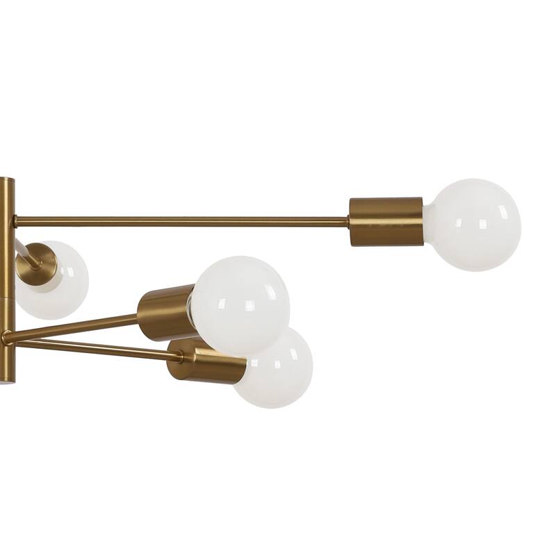 8 - Light Modern Linear Sputnik Chandelier for Dining Room