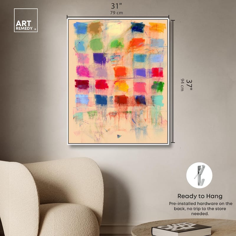 Color Blocks Canvas by Art Remedy