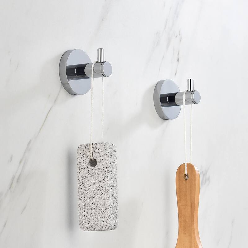 Circular 4-Piece Bathroom Hardware Set