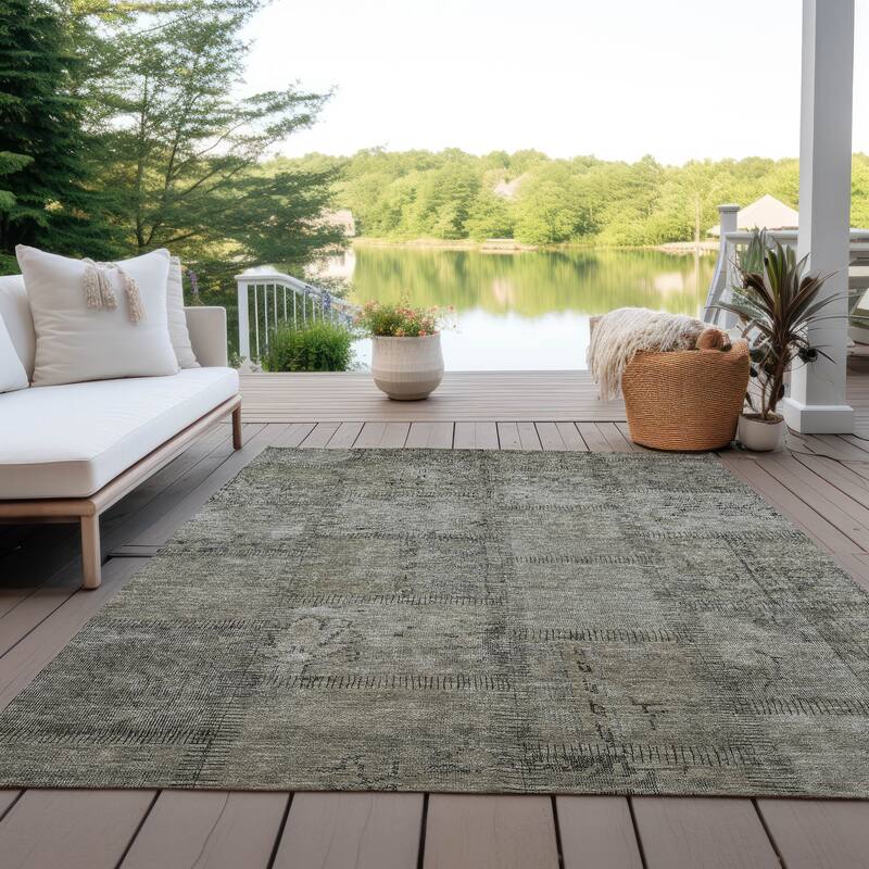 Machine Washable Indoor/ Outdoor Chantille Boho Moroccan Rug