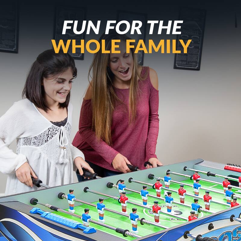 Hathaway Allure 48-in Foosball Table - Black and Blue