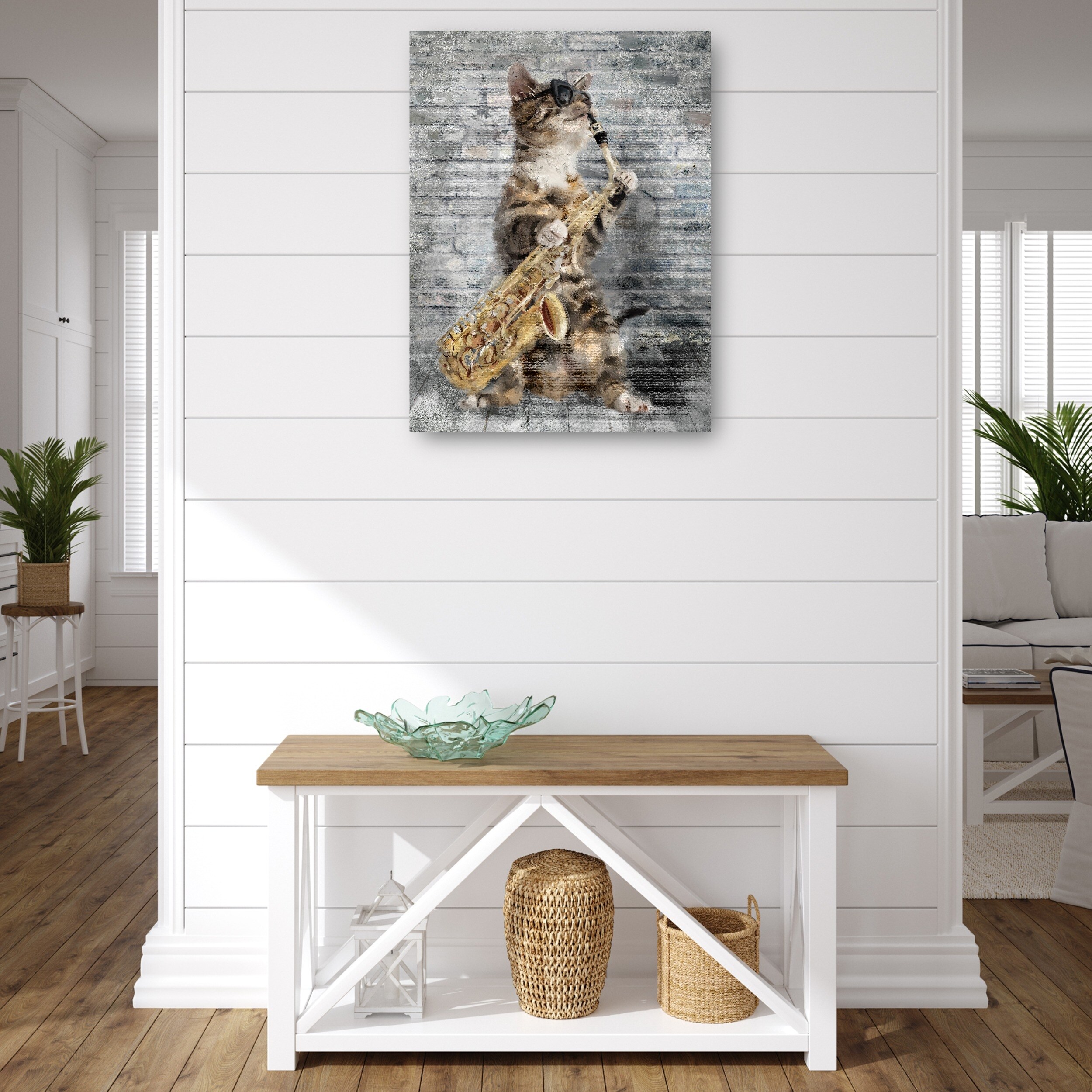 Jazz Cats IV By Studio Arts Canvas Art Print - Bed Bath & Beyond