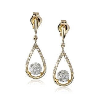 14Kt Gold Post Dangle Tear Drop Earring Tear Drop Earrings