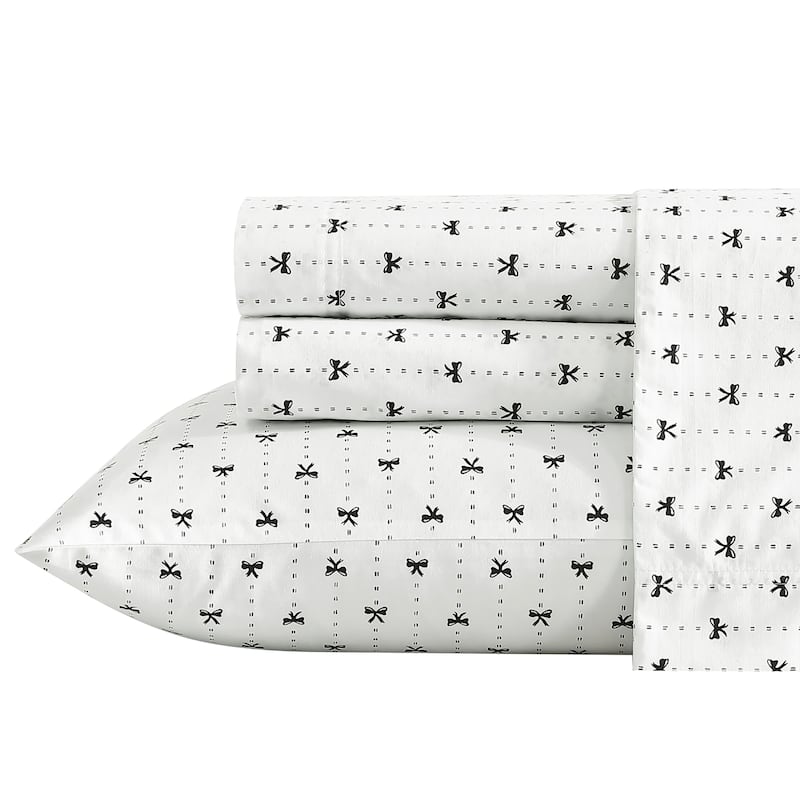 Betsey Johnson Printed Cotton Percale Cotton Sheet Sets