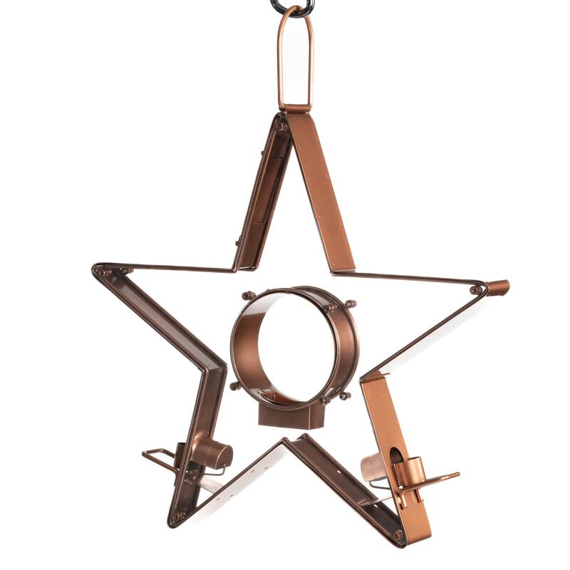 Star Fly-Thru™ Copper Bird Feeder by Good Directions