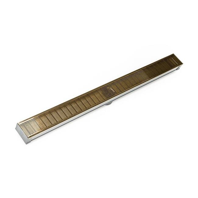 Infinity Drain S-LAG 6596 96" Site Sizable Low Profile Linear Drain - Satin Bronze