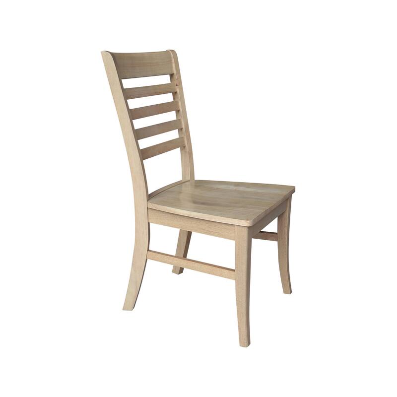 International Concepts Solid Wood Roma Ladderback Dining Chairs, Set of 2