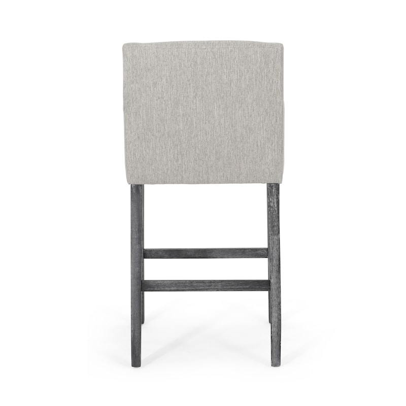 Upholstered 30.5 inch Counter Stools with Wood Base for Dining Room