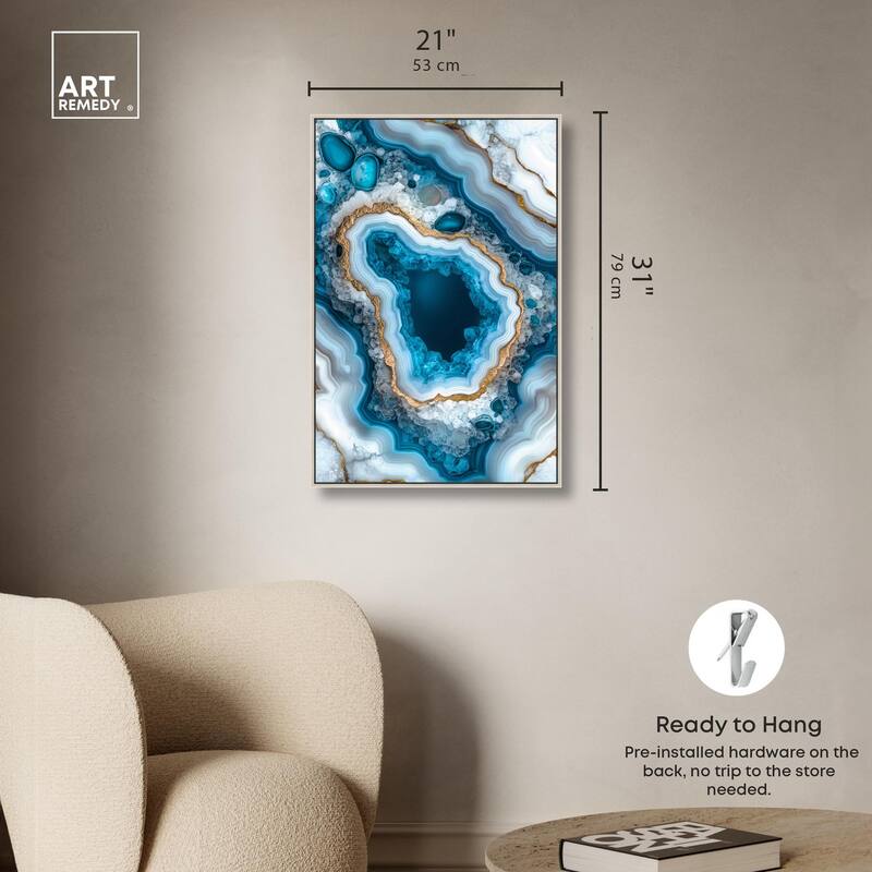 Gilded Geode Eye I Canvas by Art Remedy