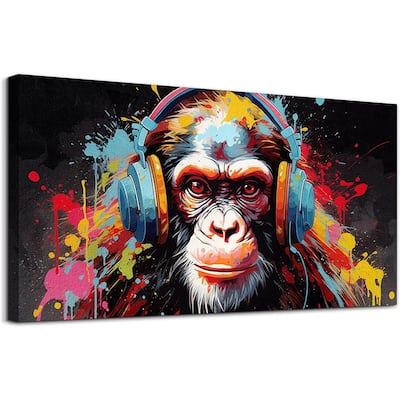 Abstract Wall Decorations Wall Poster Colorful Gorilla Pictures