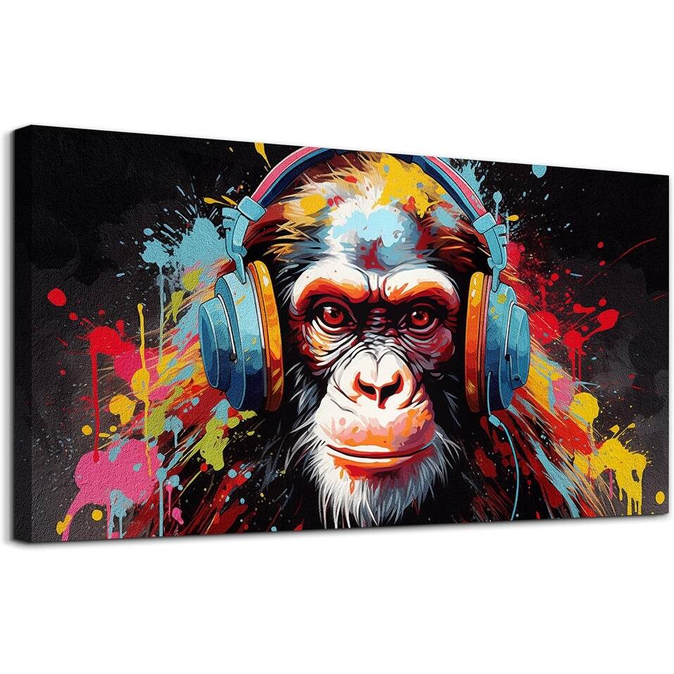 Abstract Wall Decorations Wall Poster Colorful Gorilla Pictures