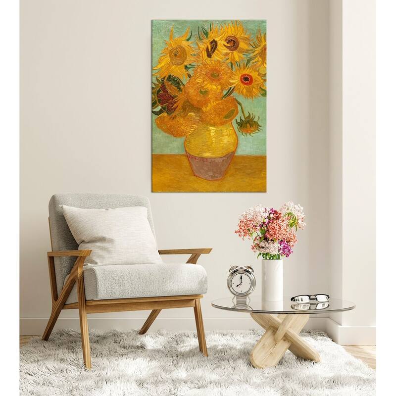 Van Gogh Sunflowers canvas wall art Reproduction print wall decor