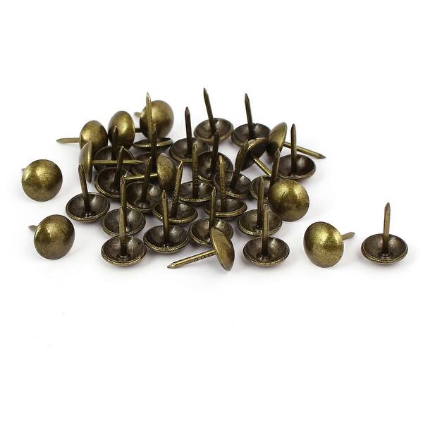 35 Clous Décoratifs Pour Rembourrage Acier Inoxydable - Diamètre Tête 11mm (7/16"), Hauteur 16mm