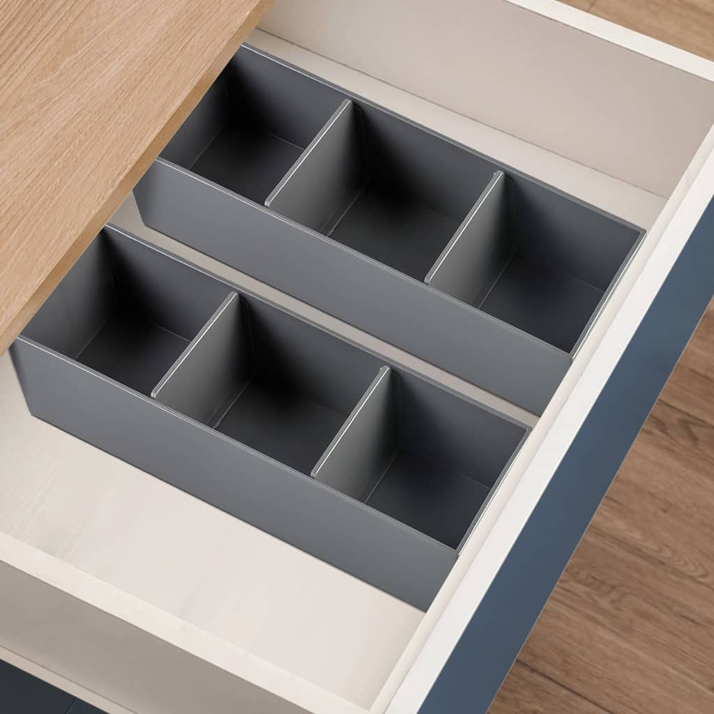 Topcraft 2-Piece Multi-Purpose Drawer Organizer Set
