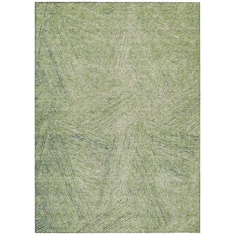 HomeRoots Abstract Transitional Rectangle Outdoor Rug