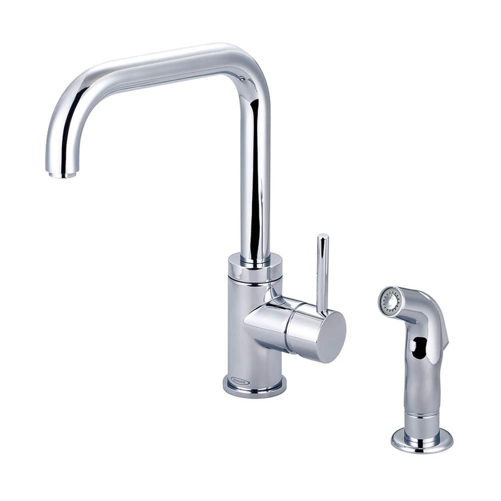 Pioneer Faucets Motegi 1.5 GPM Single Hole Kitchen Faucet with 8" 90
