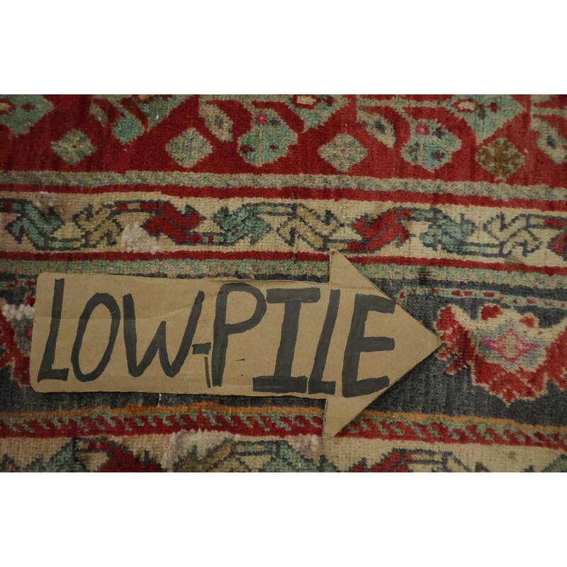 Hand Knotted Oriental 100% Wool Carpet Traditional Tribal Red Shiraz Area Rug - 5' 2'' X 3' 10''