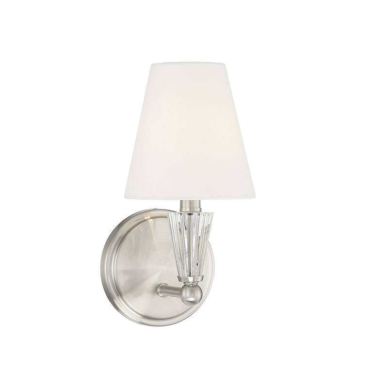 Meridian M90102 12" Tall Wall Sconce - Brushed Nickel