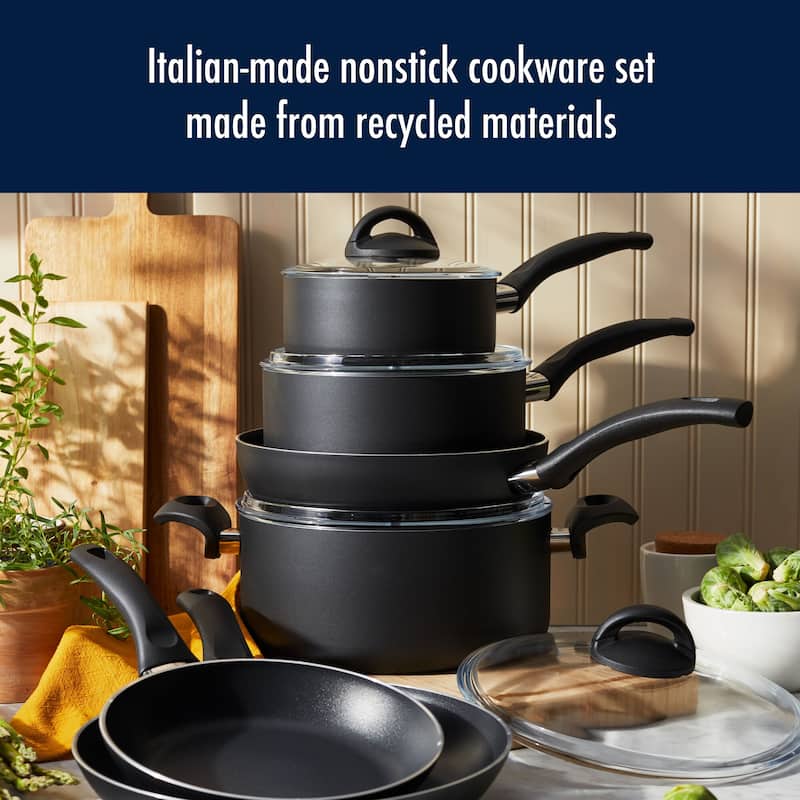 Henckels Everlift 10-pc Traditional Nonstick Cookware Set - Black