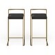 preview thumbnail 14 of 33, Silver Orchid Forrest Gold Stackable Counter Stool (Set of 2) - N/A