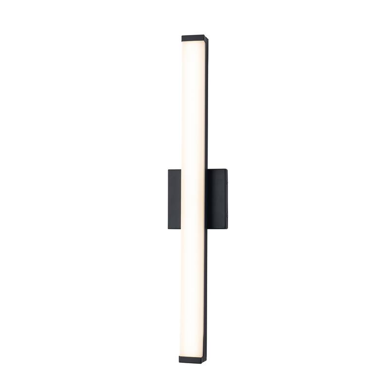 C Cattleya LED Vanity Bar Light Indoor Wall Sconce with Acrylic Shade - 24-inch - Matte-Black