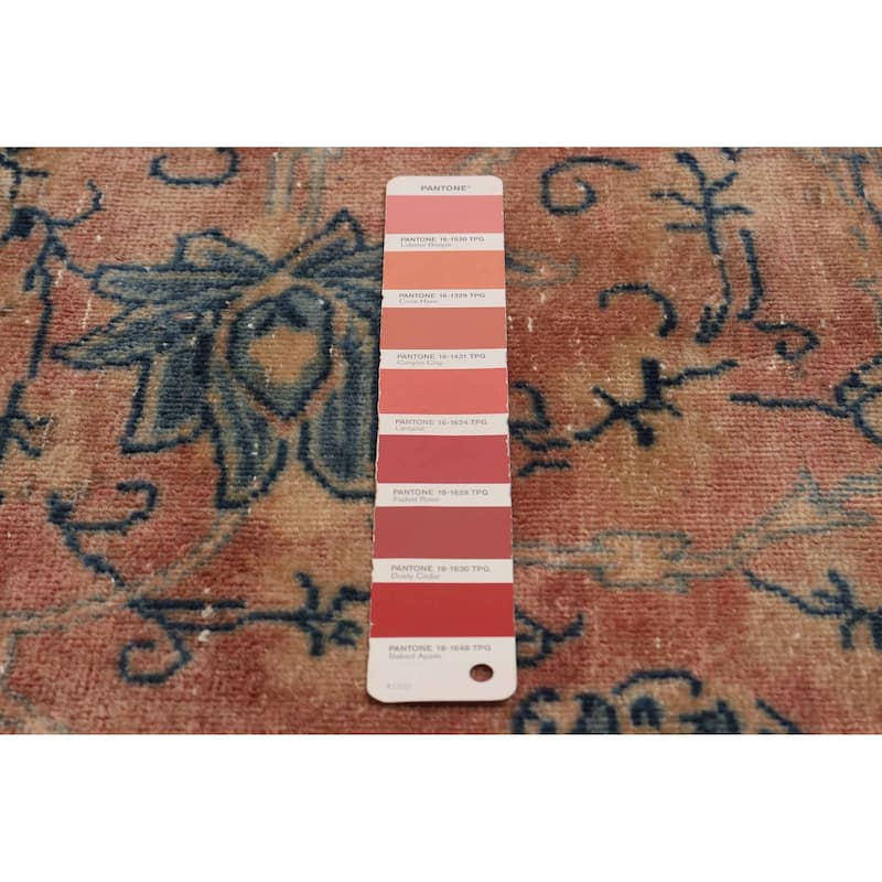 ECARPETGALLERY Hand-knotted Antalya Vintage Copper Wool Rug - 9'7 x 12'10