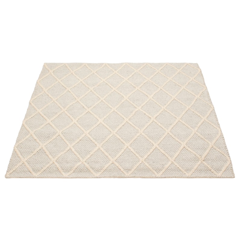 ECARPETGALLERY Braid weave Sienna Grey Wool Rug - 6'0 x 6'0