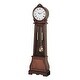 preview thumbnail 1 of 3, Brown Traditional Grandfather Clock with Chime