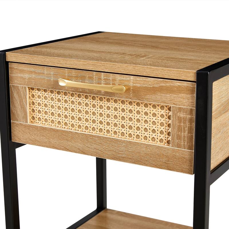 Vine Table with Drawers Modern Style and A Storage Compartment Suitable