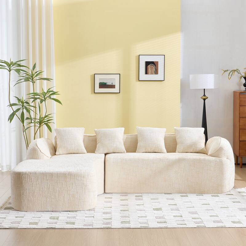 L-shaped Compressed Sofa that Goes Well with Any Living Room