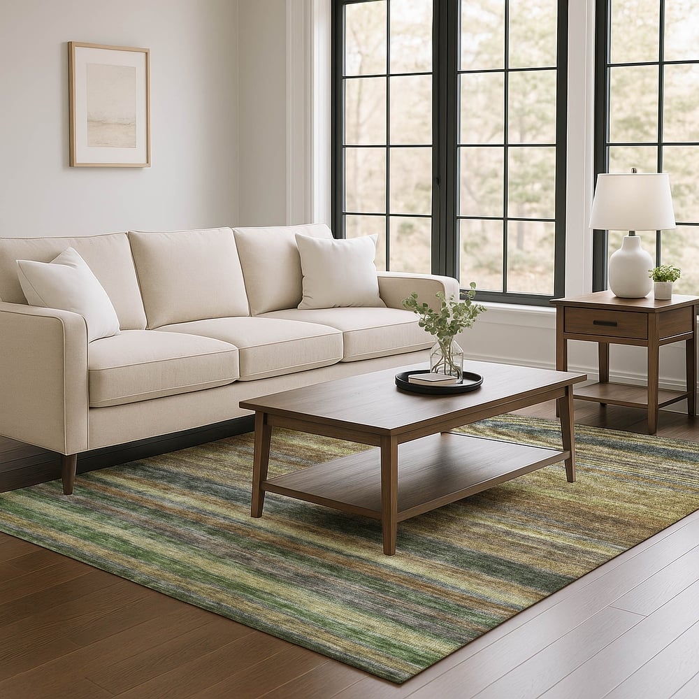 Premium Washable Super Soft Ombre Stripes Mayfield Rug