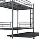 preview thumbnail 2 of 12, Furniture of America Arlay Modern 2-Piece Twin over Twin Metal Bunk Bed with Trundle Set