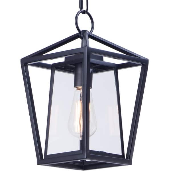slide 2 of 6, Maxim Artisan Single Light 8" Wide Outdoor Pendant Black