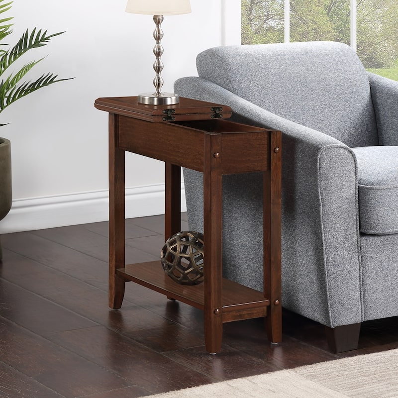 Compact End Table with Built In Magazine Rack, C Frame Design for Easy Sofa Placement and Convenient Living Room Use - 23