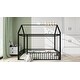 preview thumbnail 11 of 28, Twin Size Metal Bed House Bed Frame with Fence