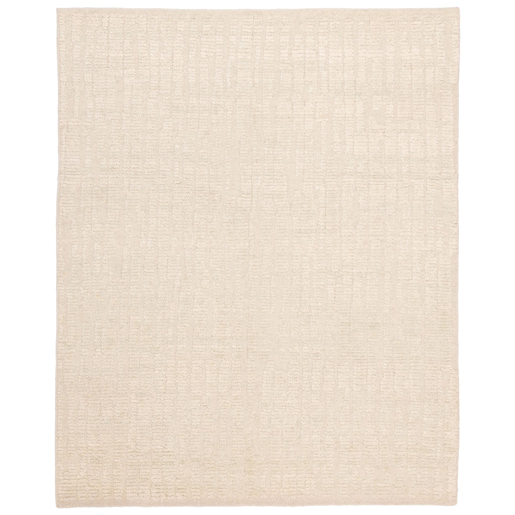 ECARPETGALLERY Hand-knotted Looma Light Green Wool Rug - 7'11 x 10'0
