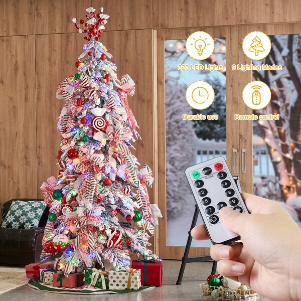 7.5 foot pre lit christmas tree hot sale