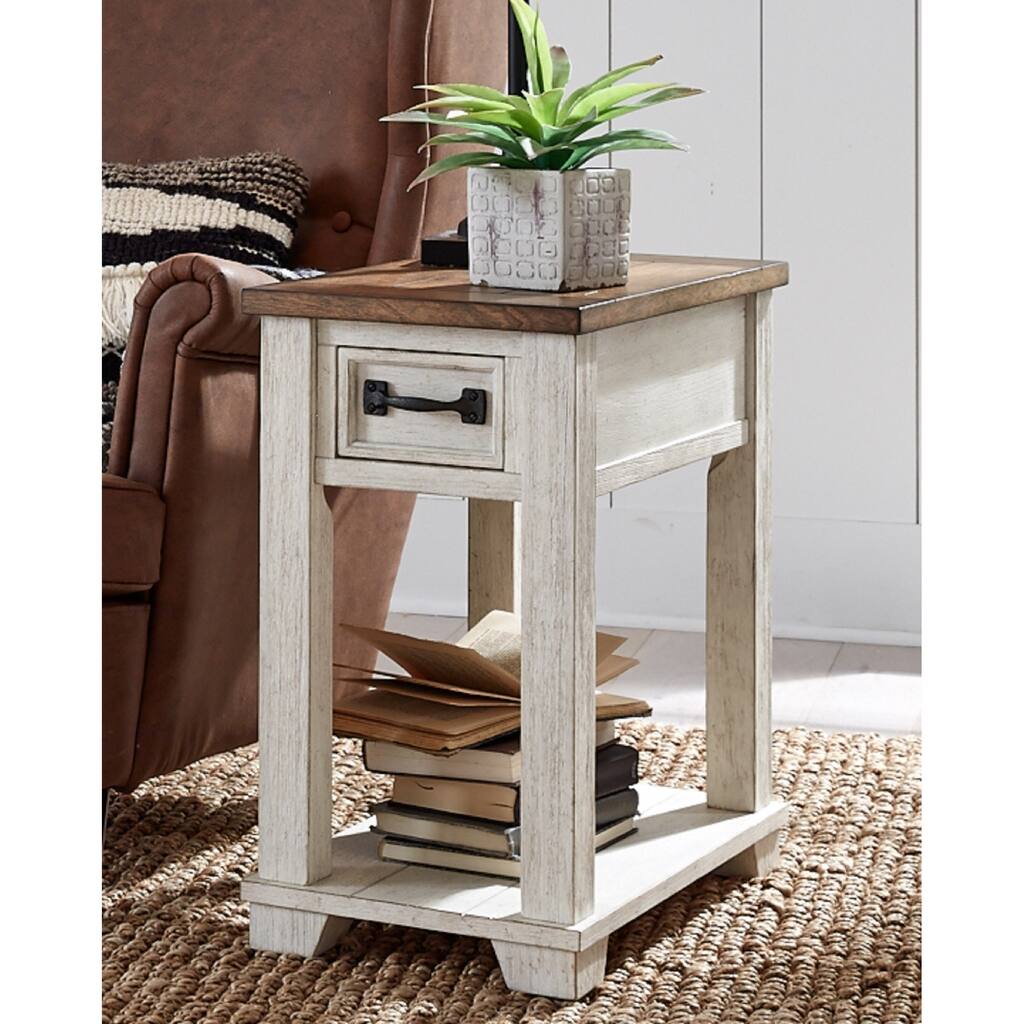 The Gray Barn Natural Two-tone Wood Chairside End Table