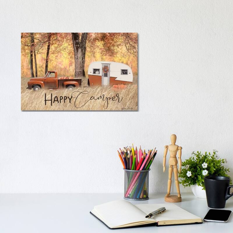 iCanvas "Fall Camping " by Lori Deiter Canvas Print - 8x12x0.75