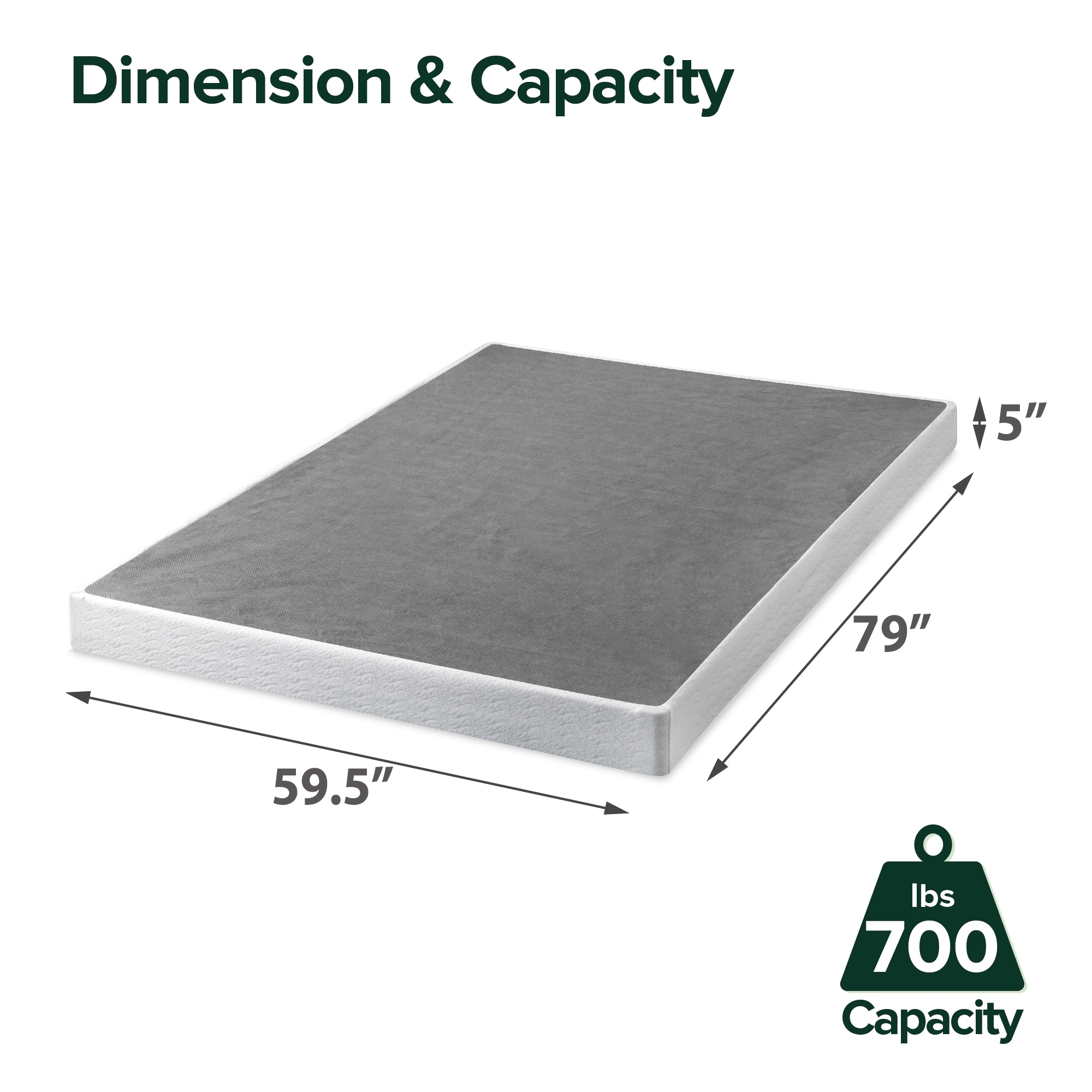 5 inch queen box spring online
