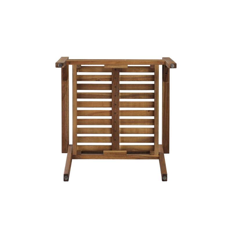 Christopher Knight Home - Modern Outdoor & Indoor Acacia Wood Dining Chairs Set with Wicker Backrest and Armrests