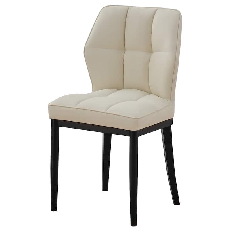 Checkered Faux Leather Upholstered Dining Chairs, Set of 2/4 - 33.7"H x 17.4"W x 17.4"D