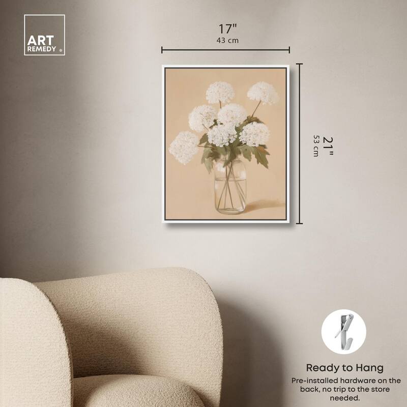 Lace in a Vase II Canvas by Art Remedy